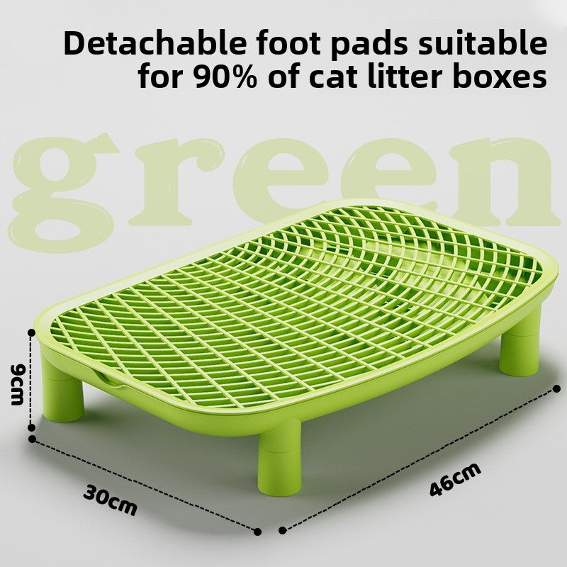 Anti-Splash Cat Litter Mat – Double-Layer Raised Design for Clean Floors