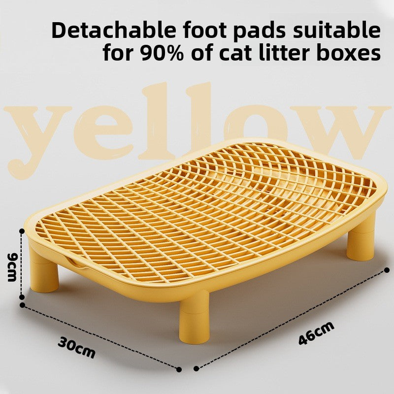 Anti-Splash Cat Litter Mat – Double-Layer Raised Design for Clean Floors
