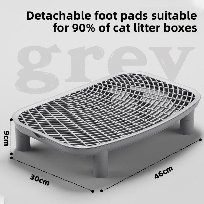 Anti-Splash Cat Litter Mat – Double-Layer Raised Design for Clean Floors