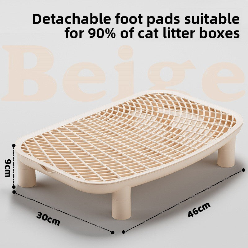 Anti-Splash Cat Litter Mat – Double-Layer Raised Design for Clean Floors