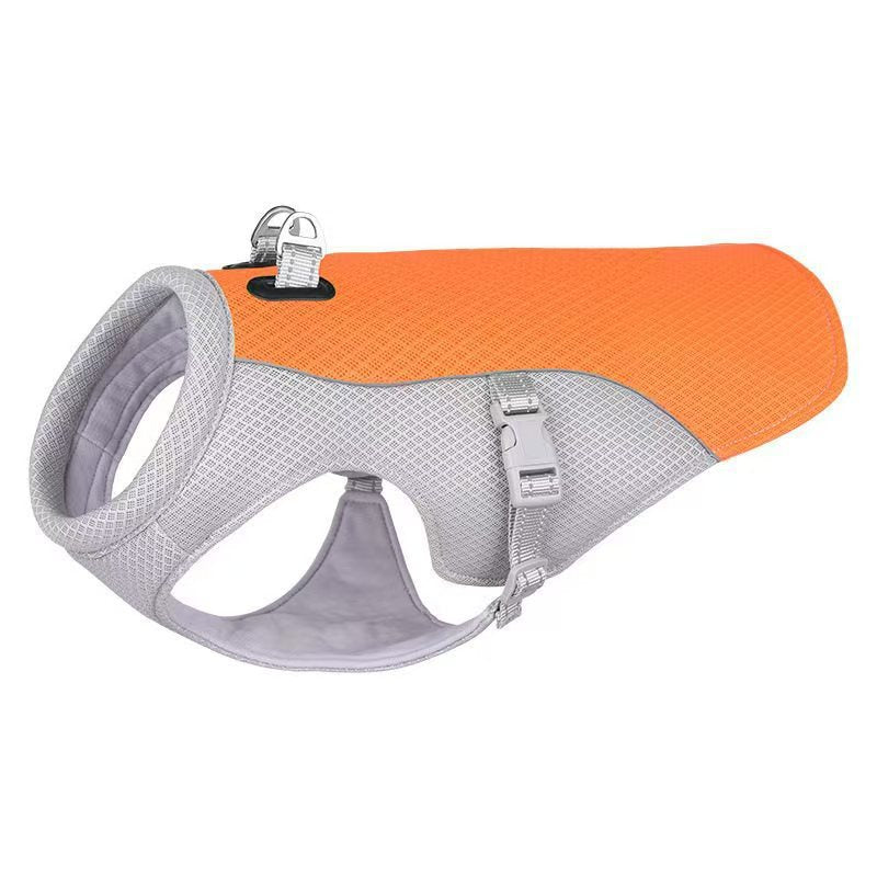 Dog cooling vest
Pet cooling jacket
Summer dog gear
Dog heat relief
Cooling harness
Best cooling vest for French Bulldogs 
Reflective dog cooling coat for summer walks
Evaporative cooling vest for large dogs
UV protection dog shirt for hiking
Lightweight dog cooling harness with leash attachment
Heatstroke prevention for pets
Moisture-wicking mesh fabric
Swamp cooler dog vest
Instant cooling technology
Breathable pet sun protection