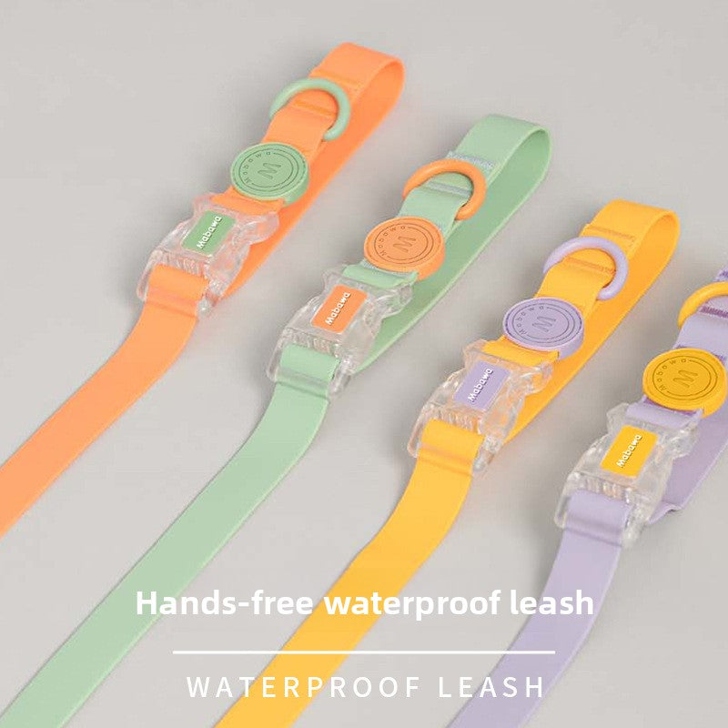 Aesthetic dog accessories
Pastel waterproof dog leash
Colorful pet gear for medium dogs
Stylish hands-free leash
Bright colored durable dog leash
Best leash for dogs that love water
Easy-to-clean dog leash for muddy walks
Waist-worn dog leash for large breeds
Durable PVC coated dog leash 
Hands-free leash for multi-tasking pet owners