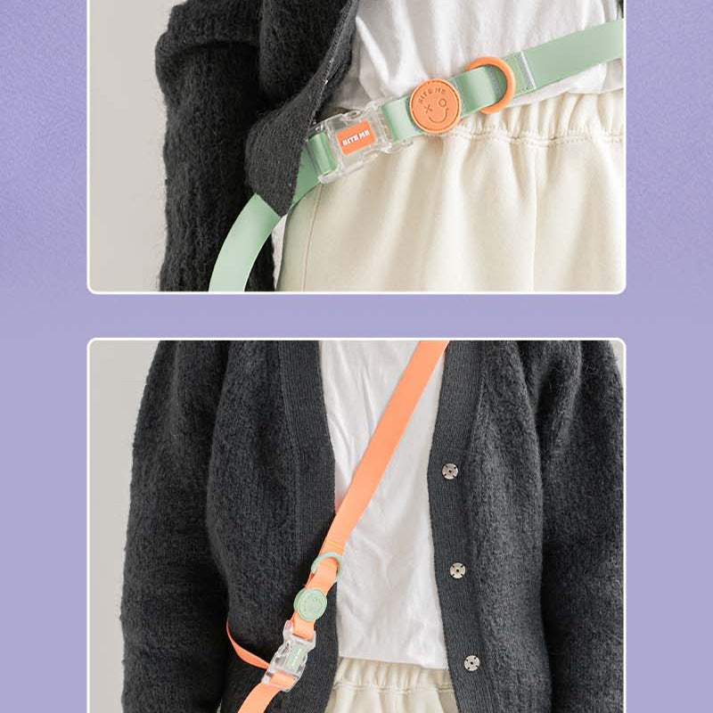 Aesthetic dog accessories
Pastel waterproof dog leash
Colorful pet gear for medium dogs
Stylish hands-free leash
Bright colored durable dog leash
Best leash for dogs that love water
Easy-to-clean dog leash for muddy walks
Waist-worn dog leash for large breeds
Durable PVC coated dog leash 
Hands-free leash for multi-tasking pet owners