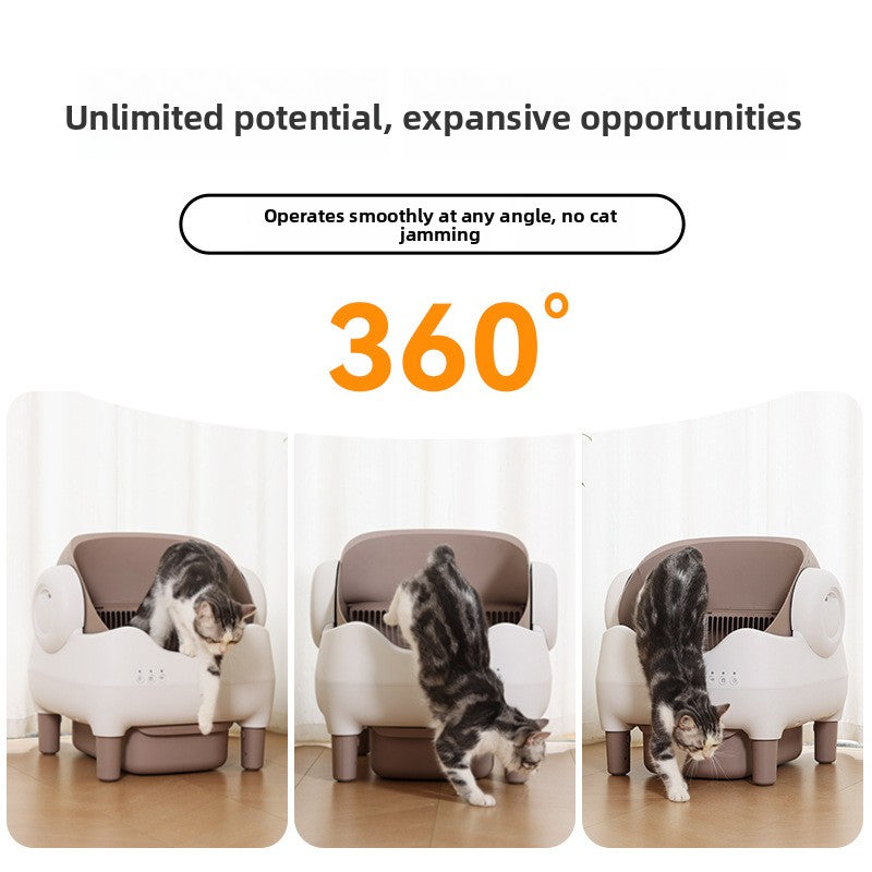 Self-cleaning litter box for multiple cats
Automatic cat litter box anti-splash
Smart litter box with health monitoring 
Electric self-scooping litter box
Semi-enclosed automatic litter tray
Easy-to-clean motorized litter box
Low-tracking self-cleaning litter box
Best automatic litter box for large cats
Odor control smart litter box
Quiet automatic litter box for skittish cats