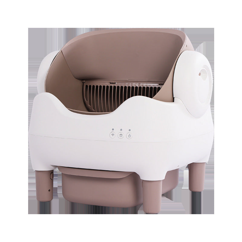 Self-cleaning litter box for multiple cats
Automatic cat litter box anti-splash
Smart litter box with health monitoring 
Electric self-scooping litter box
Semi-enclosed automatic litter tray
Easy-to-clean motorized litter box
Low-tracking self-cleaning litter box
Best automatic litter box for large cats
Odor control smart litter box
Quiet automatic litter box for skittish cats