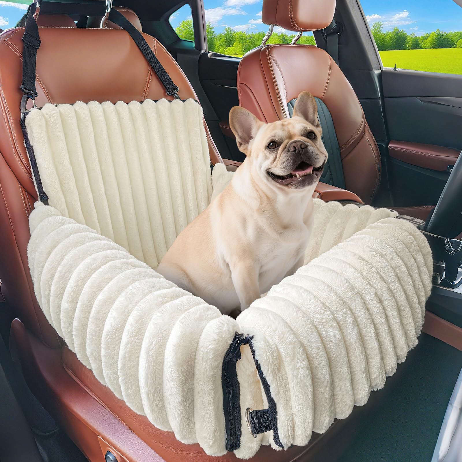 2-in-1 pet car seat and bed
Portable plush dog bed for car
Luxury travel pet seat
Small dog car seat bed
Washable travel dog bed
Padded pet booster seat
Secure dog car seat with harness clip
Crash-tested style pet travel bed
Non-slip bottom pet car seat
Center console dog seat (if applicable)
Dog safety seat for road trips
Heavy-duty pet car booster
Calming dog car bed
Orthopedic travel pet bed
Soft plush dog car carrier
Anxiety-reducing pet car seat
Cozy travel bed for puppies
Breathable fabric pet car