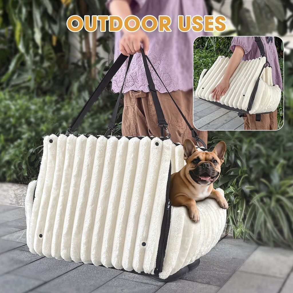 2-in-1 pet car seat and bed
Portable plush dog bed for car
Luxury travel pet seat
Small dog car seat bed
Washable travel dog bed
Padded pet booster seat
Secure dog car seat with harness clip
Crash-tested style pet travel bed
Non-slip bottom pet car seat
Center console dog seat (if applicable)
Dog safety seat for road trips
Heavy-duty pet car booster
Calming dog car bed
Orthopedic travel pet bed
Soft plush dog car carrier
Anxiety-reducing pet car seat
Cozy travel bed for puppies
Breathable fabric pet car