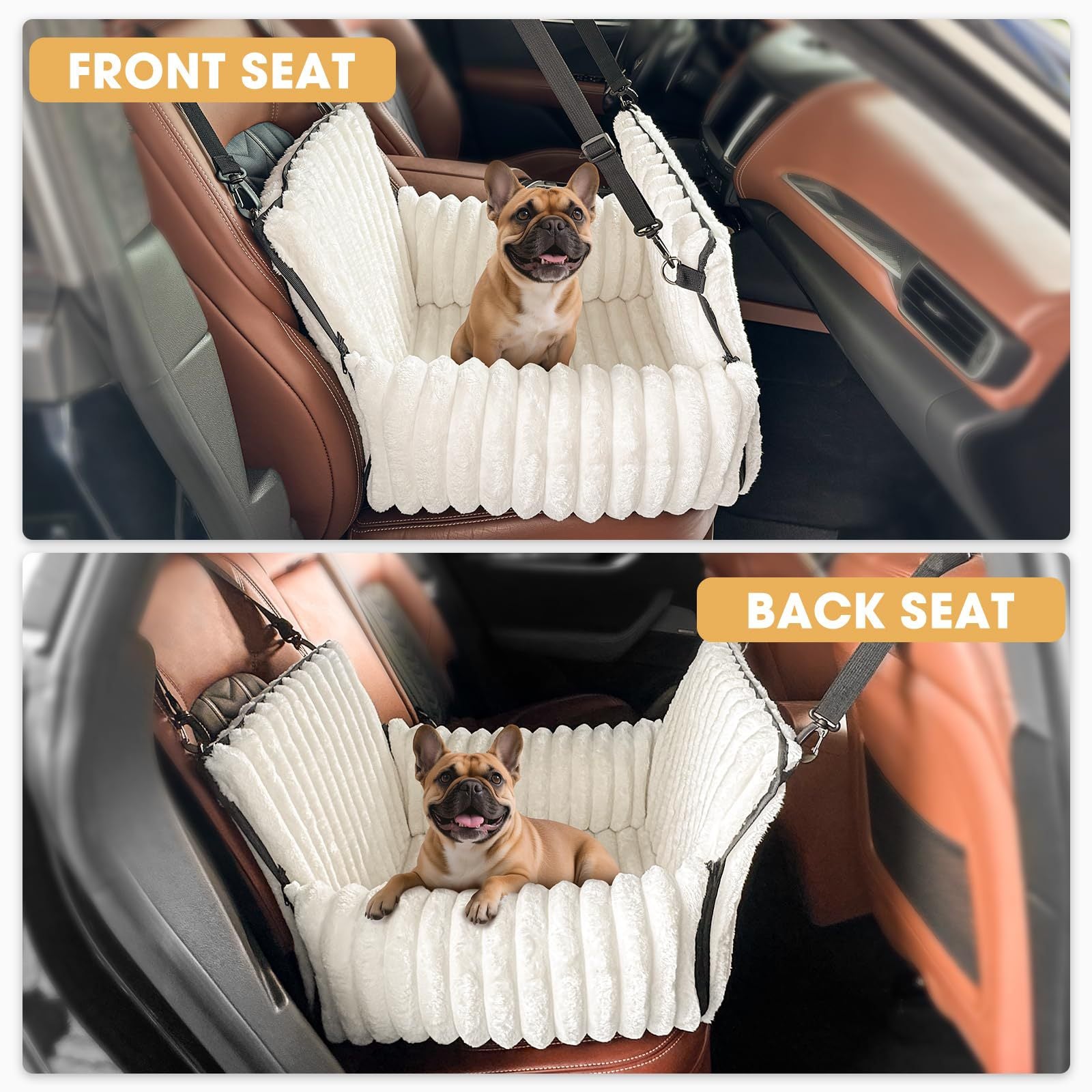 2-in-1 pet car seat and bed
Portable plush dog bed for car
Luxury travel pet seat
Small dog car seat bed
Washable travel dog bed
Padded pet booster seat
Secure dog car seat with harness clip
Crash-tested style pet travel bed
Non-slip bottom pet car seat
Center console dog seat (if applicable)
Dog safety seat for road trips
Heavy-duty pet car booster
Calming dog car bed
Orthopedic travel pet bed
Soft plush dog car carrier
Anxiety-reducing pet car seat
Cozy travel bed for puppies
Breathable fabric pet car