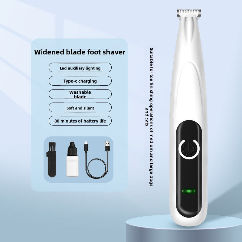 Professional Waterproof Pet Trimmer with Smart LED Display | Precision Grooming for Paws, Ears & Face