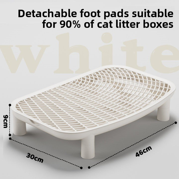 Anti-Splash Cat Litter Mat – Double-Layer Raised Design for Clean Floors