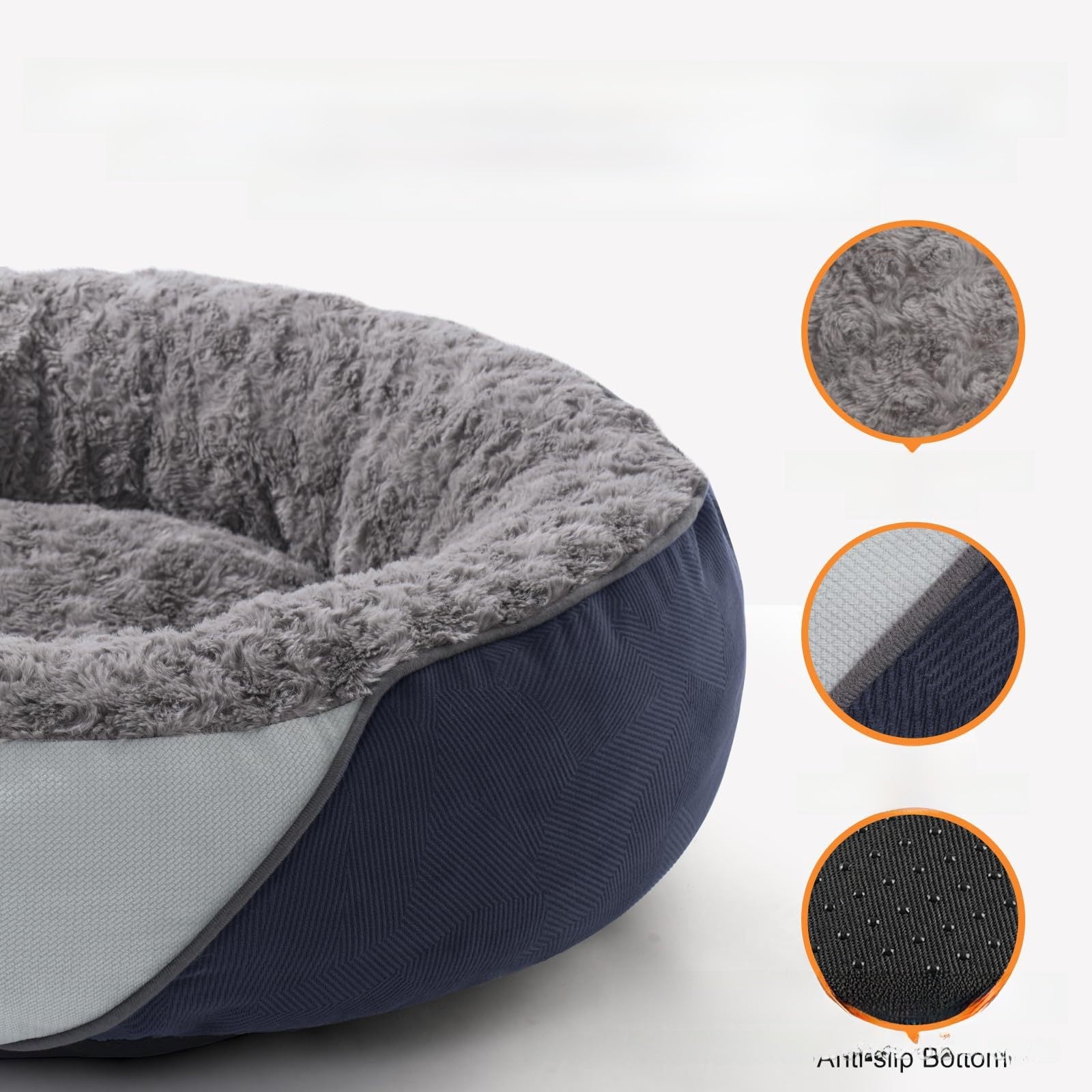 Calming Orthopedic Donut Bed | Ultra-Plush Round Nest for Small Dogs & Cats